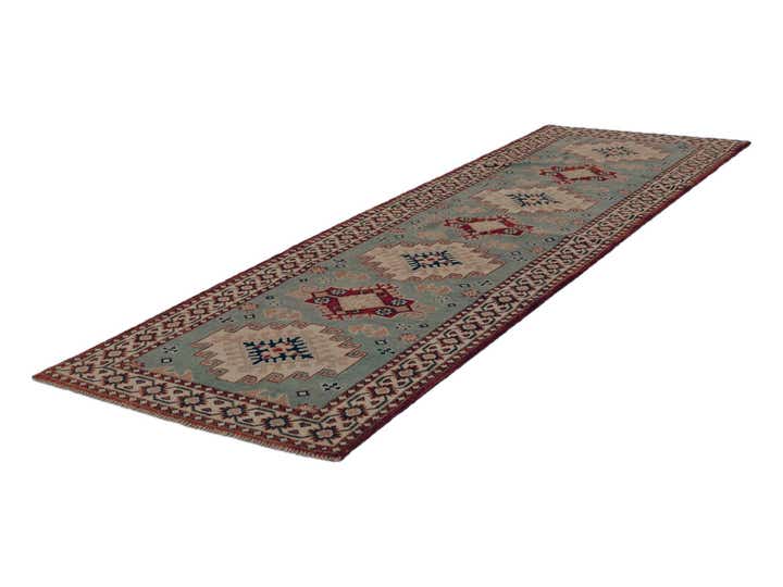 2' 11 x 9' 7 Hand Knotted Kazak Runner Rug