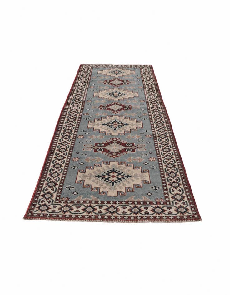 Detail image of 2' 11 x 9' 7 Hand Knotted Kazak Runner Rug
