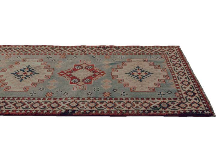 2' 11 x 9' 7 Hand Knotted Kazak Runner Rug