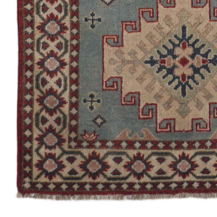 2' 11 x 9' 7 Hand Knotted Kazak Runner Rug