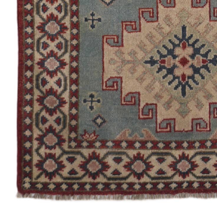 Detail image of 2' 11 x 9' 7 Hand Knotted Kazak Runner Rug