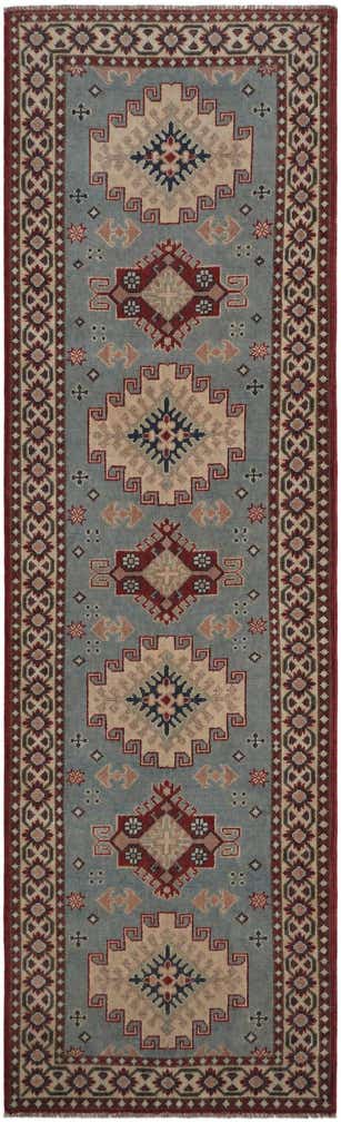 2' 11 x 9' 7 Hand Knotted Kazak Runner Rug