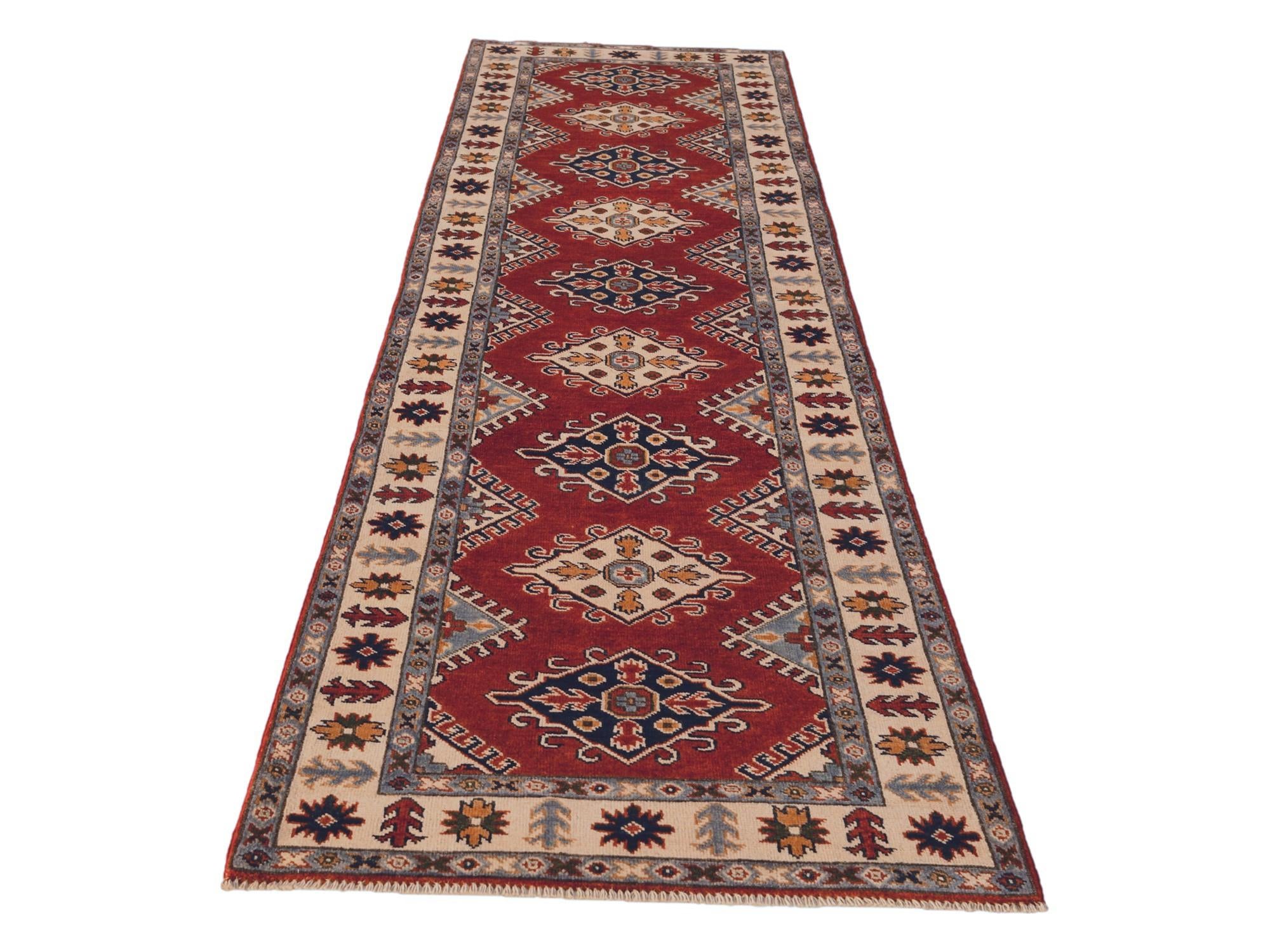 2' 9 x 10' 1 Hand Knotted Kazak Runner Rug