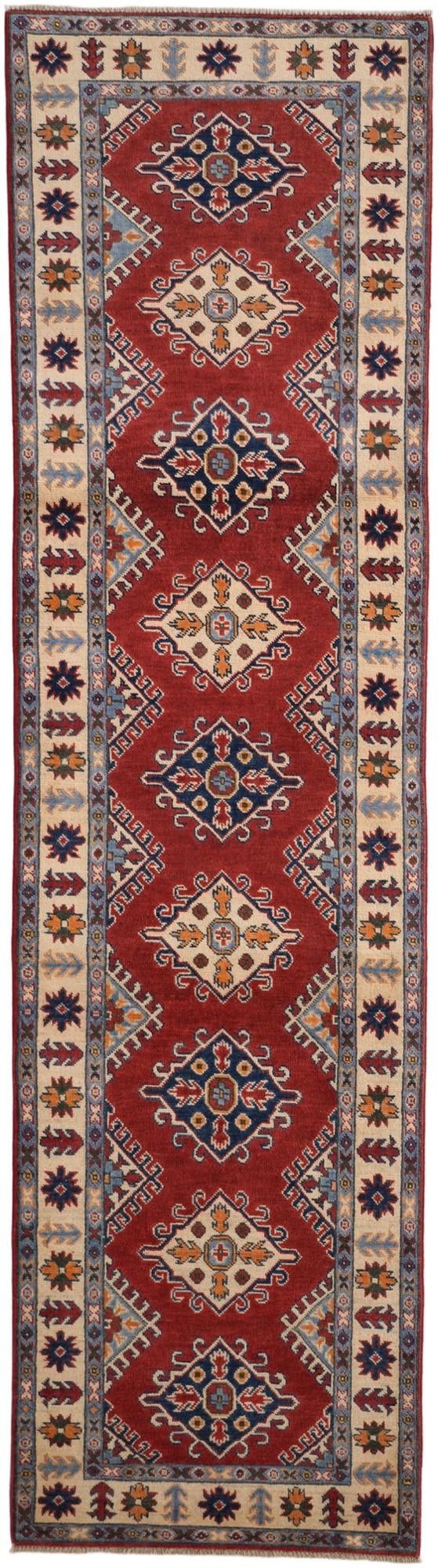 2' 9 x 10' 1 Hand Knotted Kazak Runner Rug