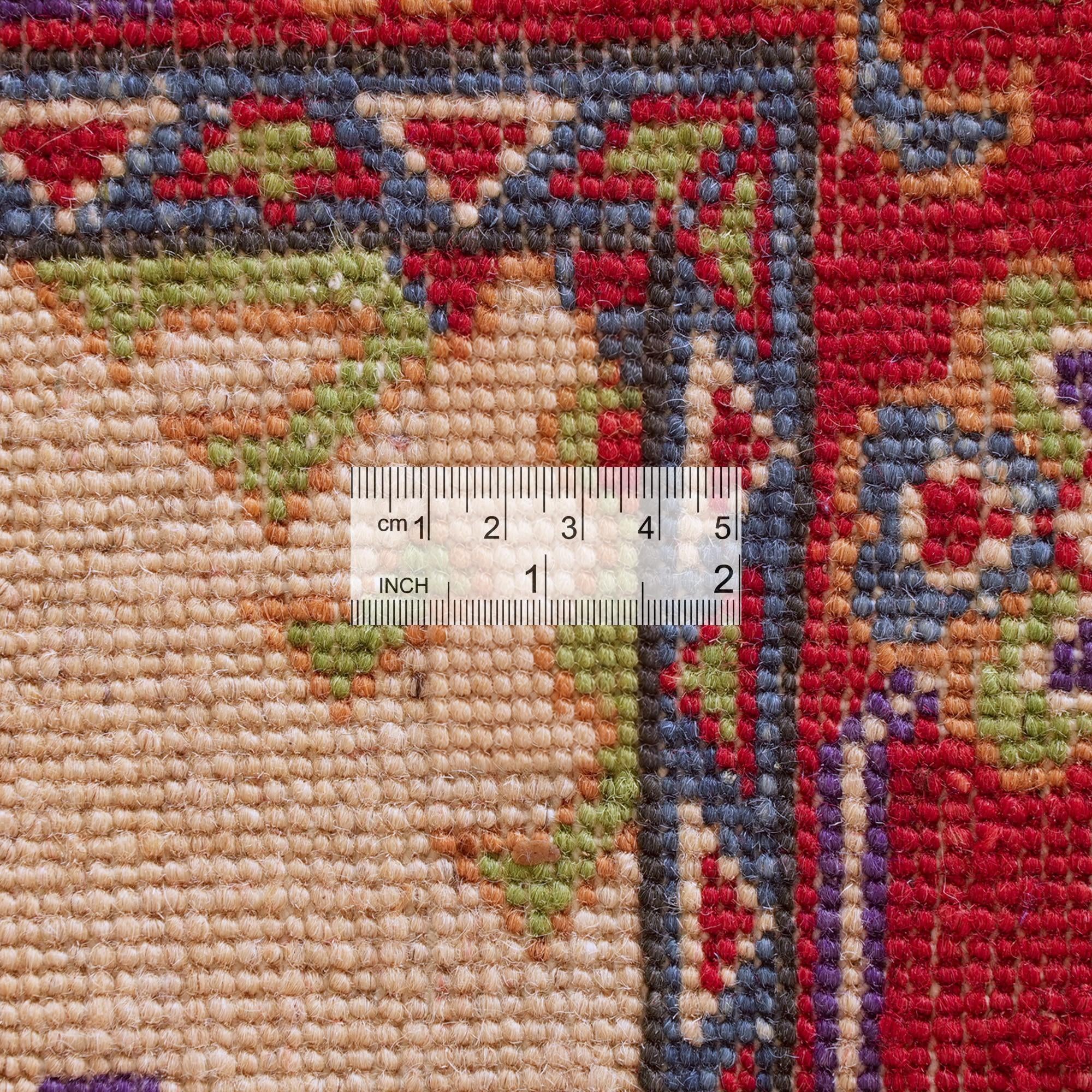 Detail image 9 of 10: 2' 8 x 9' 11 Hand Knotted Kazak Runner Rug