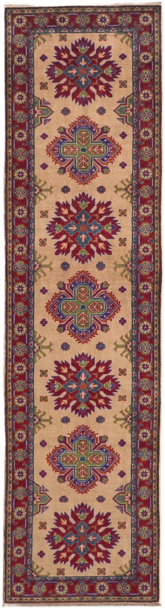 Detail image 2 of 10: 2' 8 x 9' 11 Hand Knotted Kazak Runner Rug