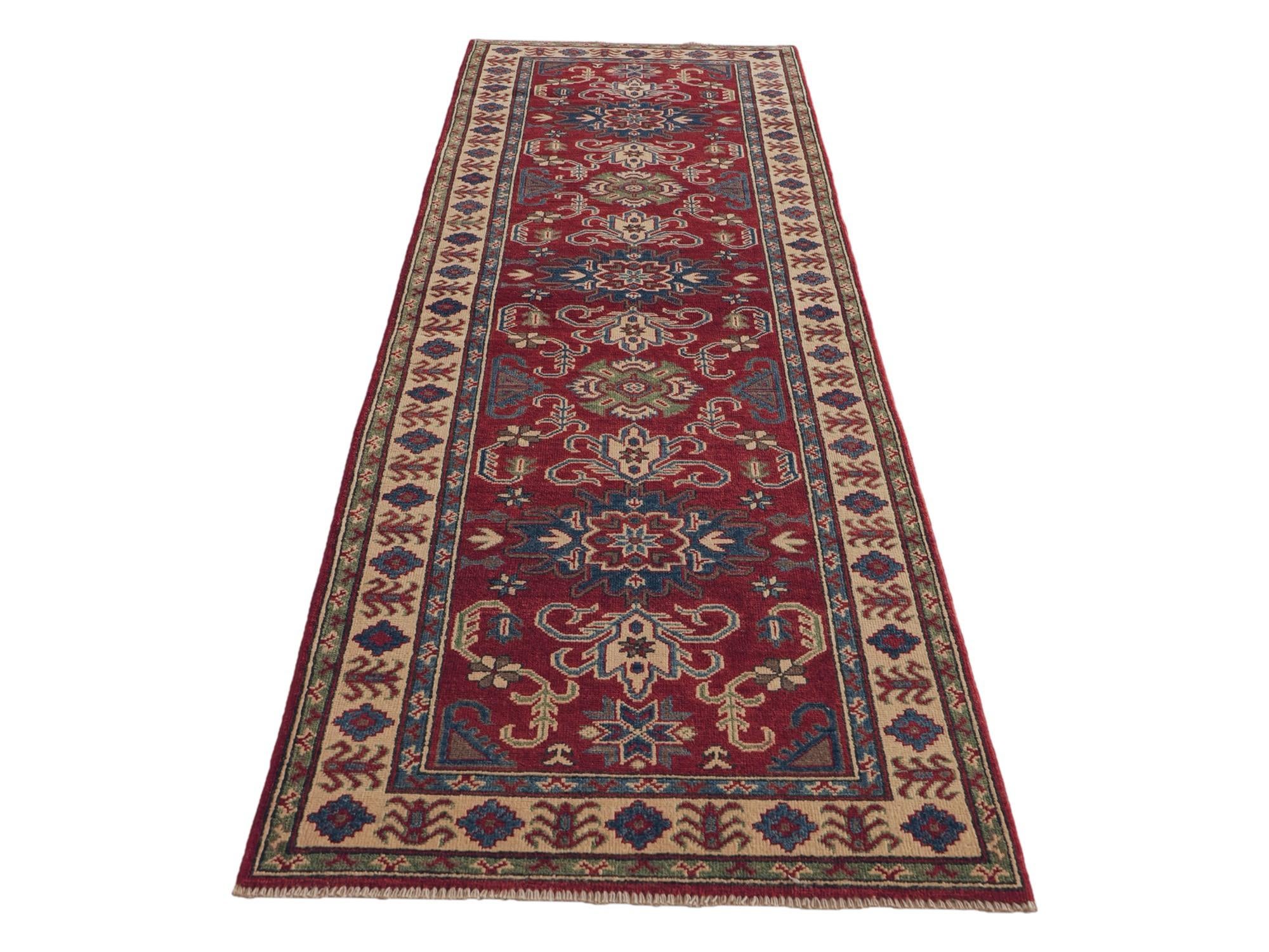 Detail image 5 of 12: 2' 9 x 9' 9 Hand Knotted Kazak Runner Rug