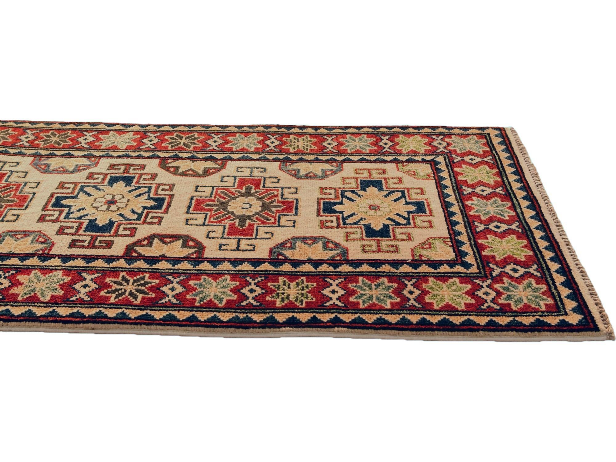 2' x 6' Hand Knotted Kazak Runner Rug