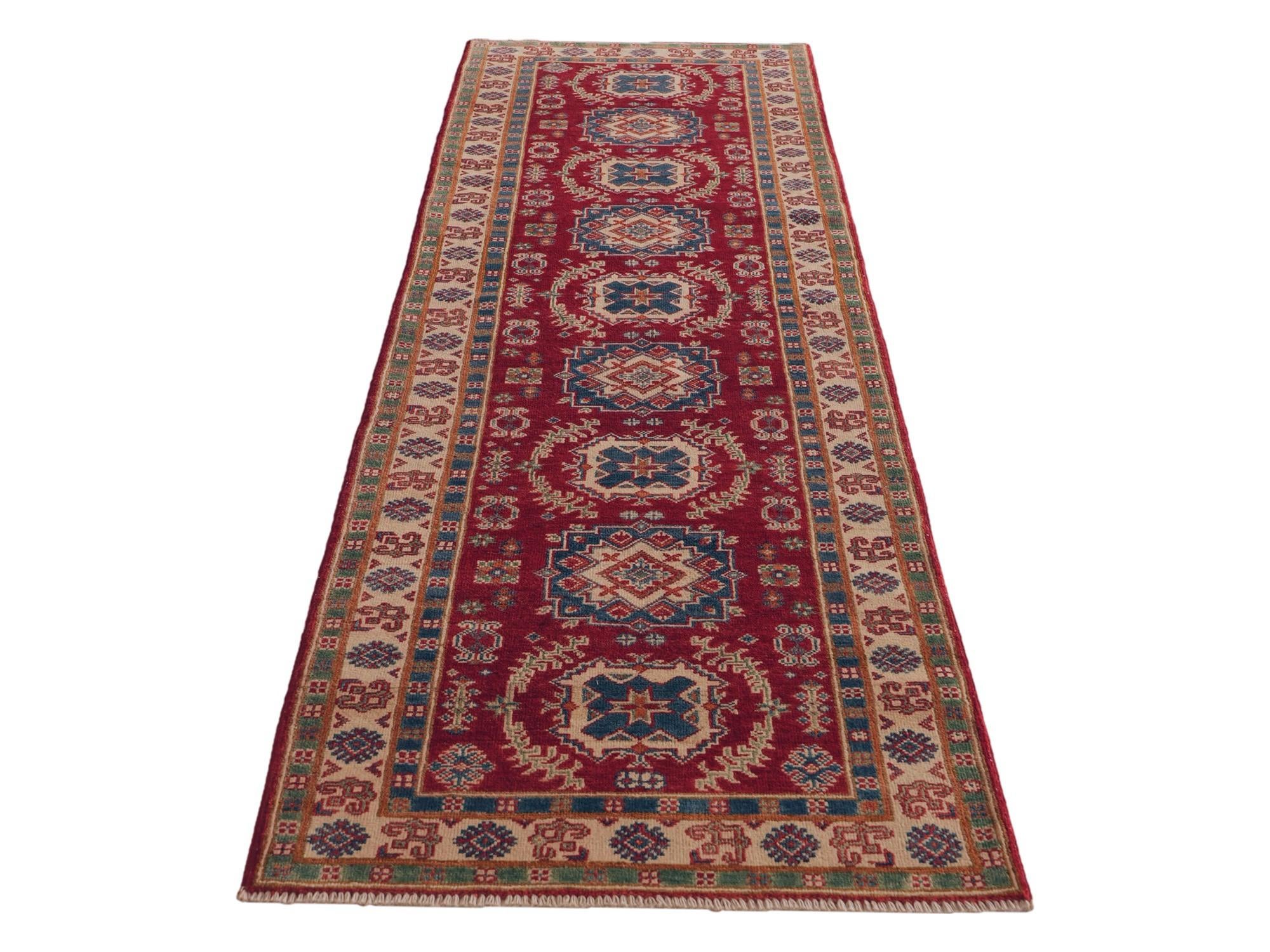 Detail image 5 of 11: 2' 11 x 9' 11 Hand Knotted Kazak Runner Rug
