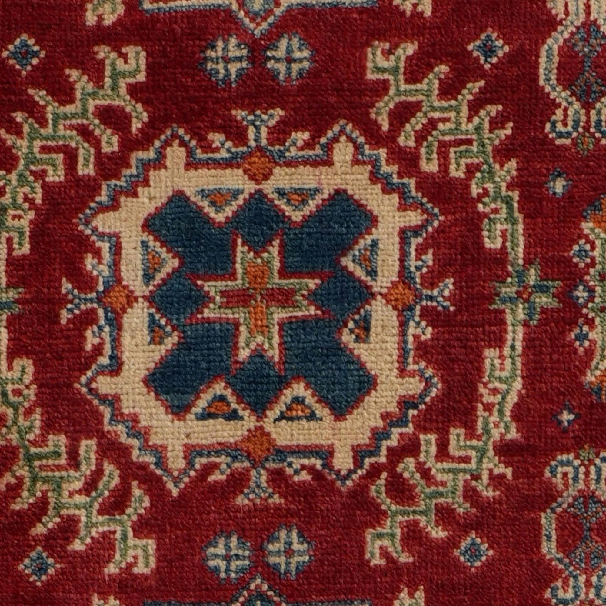 Detail image 10 of 11: 2' 11 x 9' 11 Hand Knotted Kazak Runner Rug