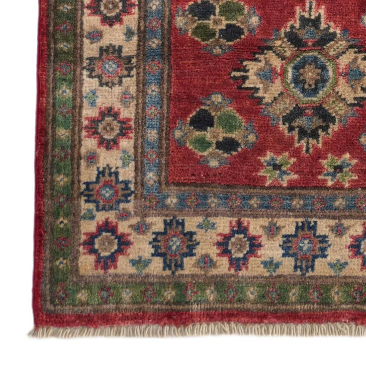 Detail image of 65cm x 175cm Hand Knotted Kazak Runner Rug