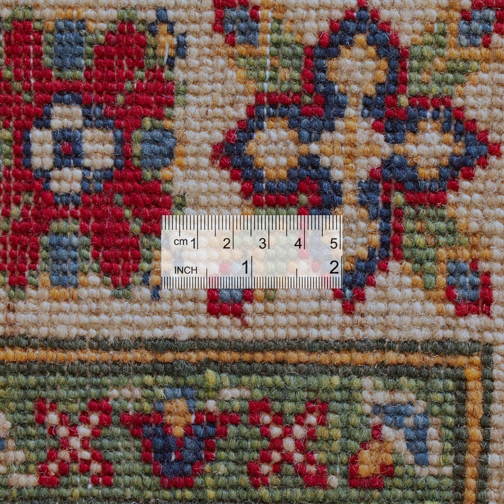 Detail image 9 of 10: 2' 8 x 9' 9 Hand Knotted Kazak Runner Rug