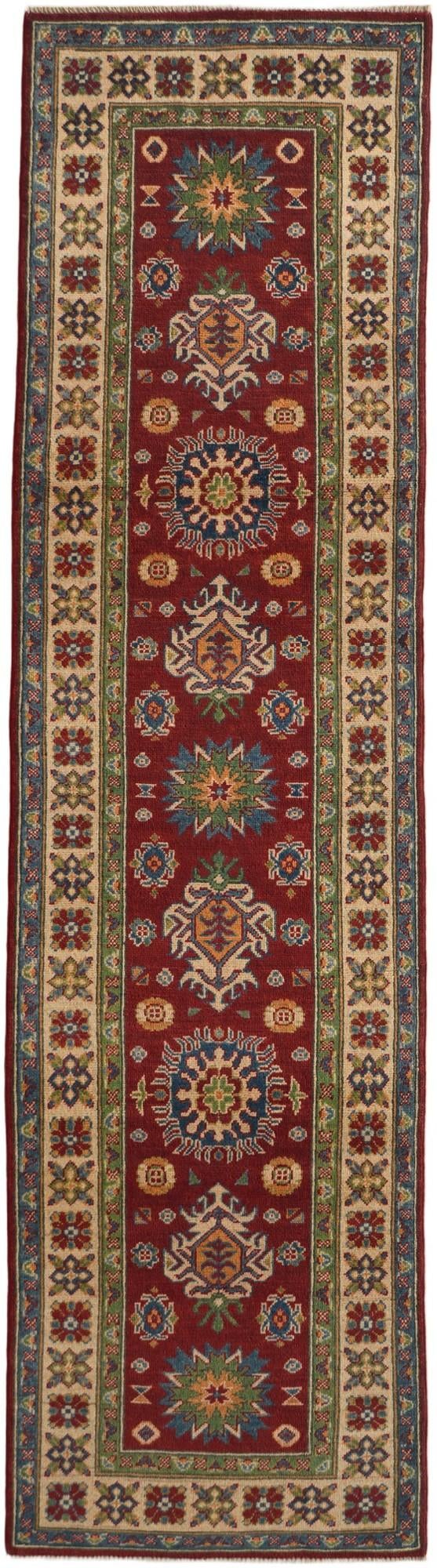 Detail image 2 of 10: 2' 8 x 9' 9 Hand Knotted Kazak Runner Rug