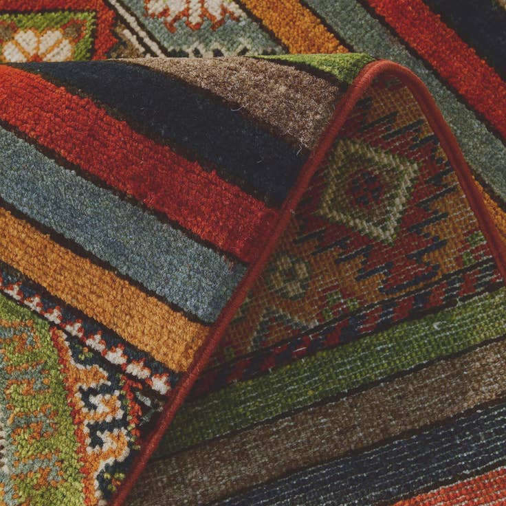 Detail image of 2' 7 x 9' 9 Hand Knotted Kazak Runner Rug