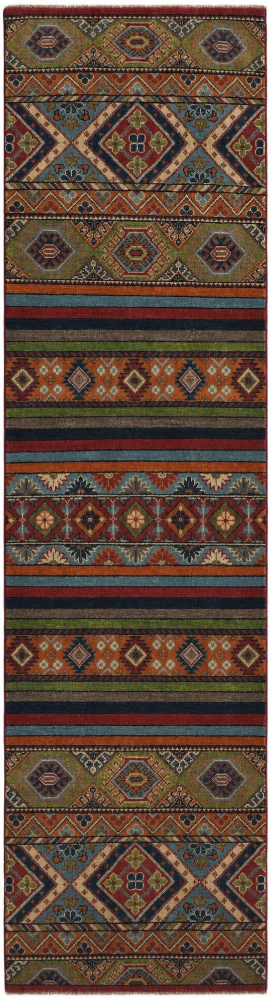 2' 7 x 9' 9 Hand Knotted Kazak Runner Rug