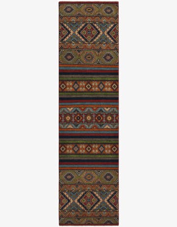 2' 7 x 9' 9 Hand Knotted Kazak Runner Rug