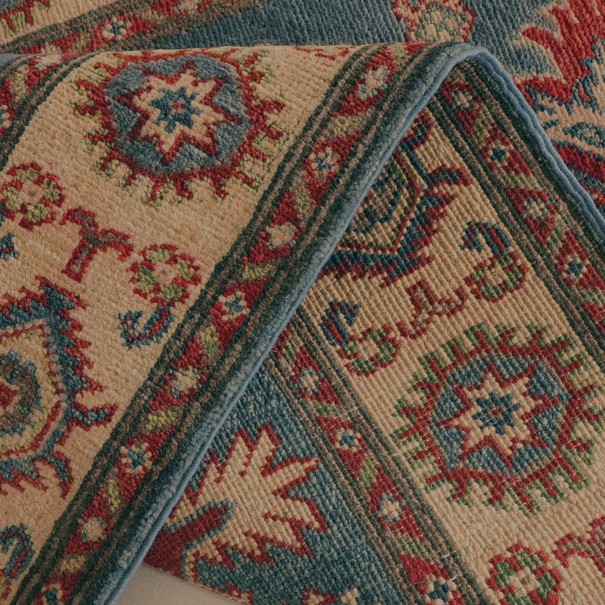85cm x 300cm anudado a mano Kazak Alfombra Pasillera
