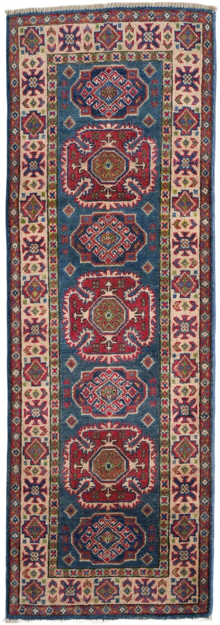 2' 1 x 5' 11 Hand Knotted Kazak Runner Rug