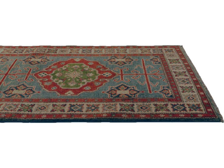 Detail image of 2' 10 x 9' 11 Hand Knotted Kazak Runner Rug