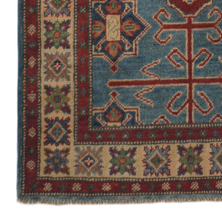 Detail image of 2' 10 x 9' 11 Hand Knotted Kazak Runner Rug