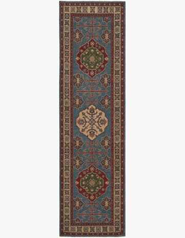 2' 10 x 9' 11 Hand Knotted Kazak Runner Rug