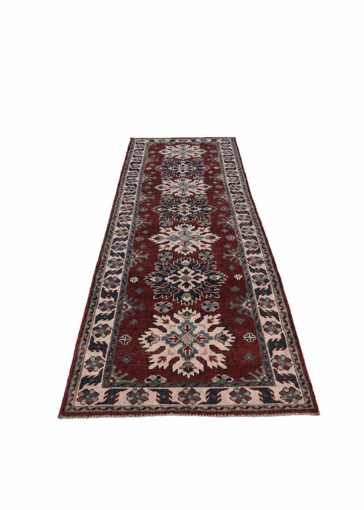 2' 9 x 9' 11 Hand Knotted Kazak Runner Rug