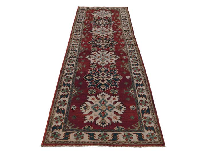 2' 9 x 9' 11 Hand Knotted Kazak Runner Rug