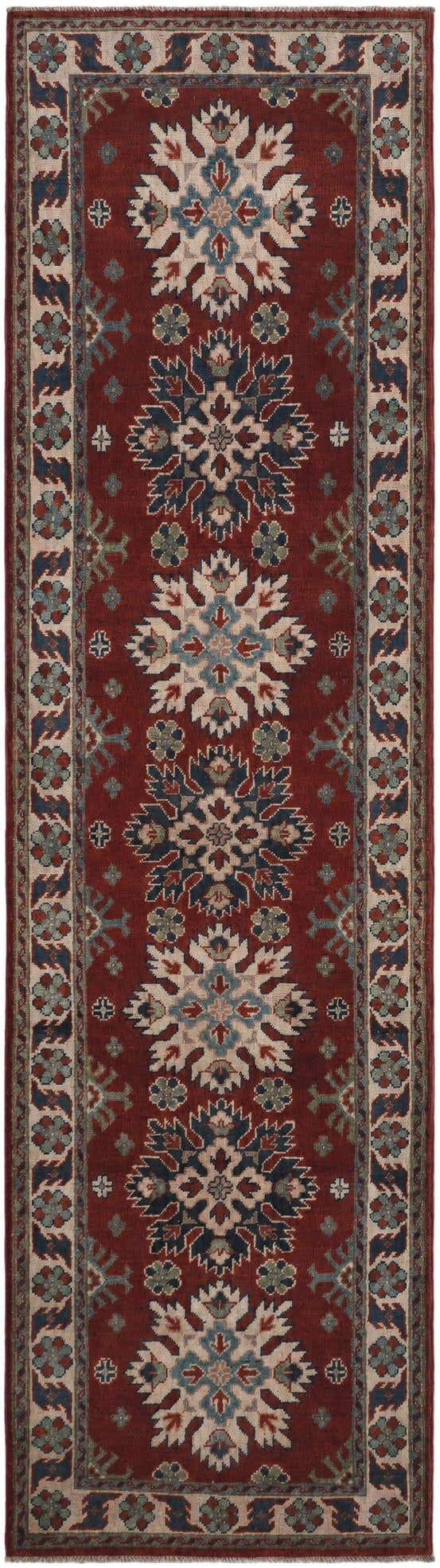 2' 9 x 9' 11 Hand Knotted Kazak Runner Rug