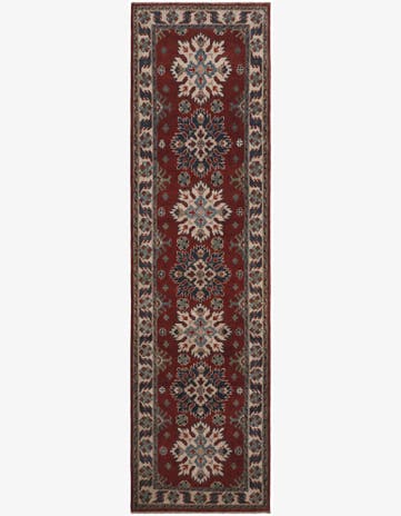 2' 9 x 9' 11 Hand Knotted Kazak Runner Rug
