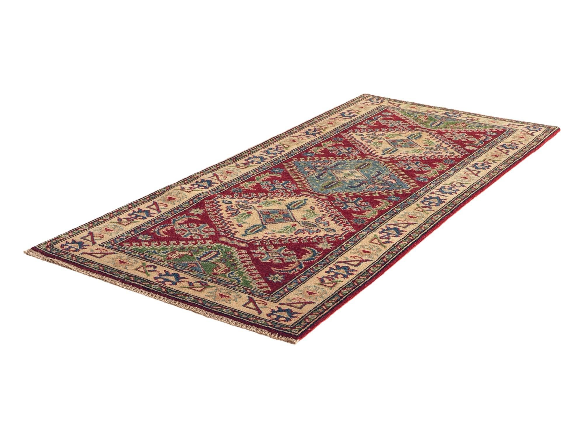 85cm x 195cm Hand Knotted Kazak Runner Rug