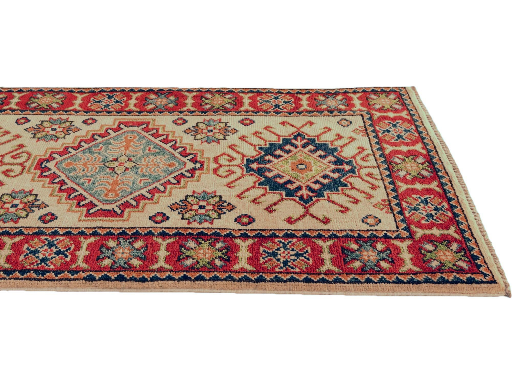2' 1 x 6' Hand Knotted Kazak Runner Rug