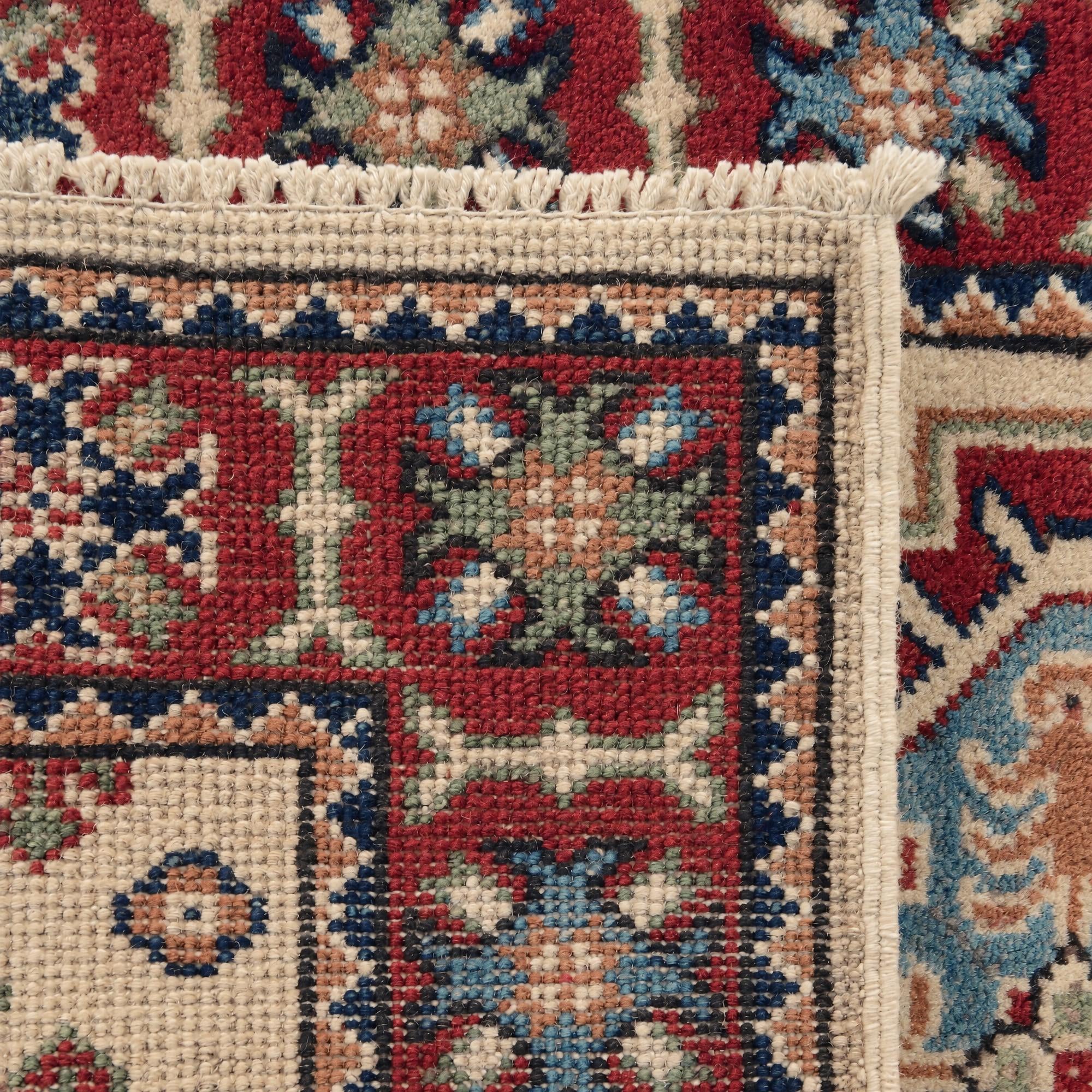 65cm x 180cm anudado a mano Kazak Alfombra Pasillera