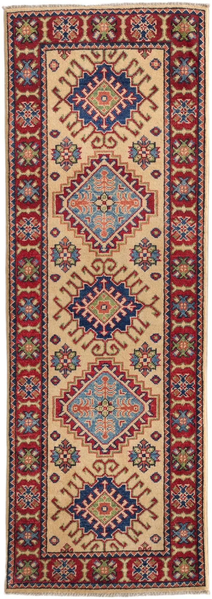 2' 1 x 6' Hand Knotted Kazak Runner Rug