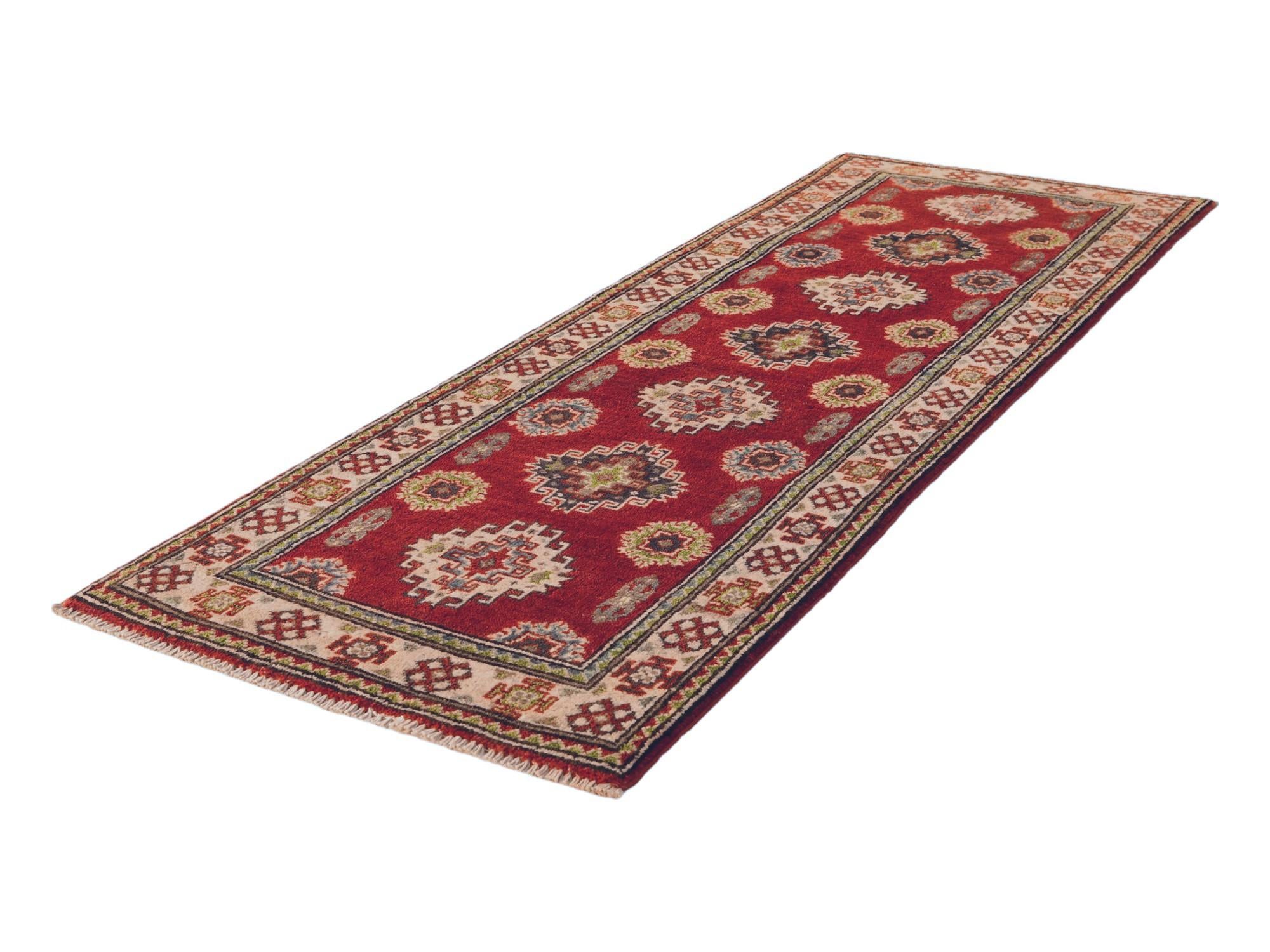 2' 1 x 6' 3 Hand Knotted Kazak Runner Rug
