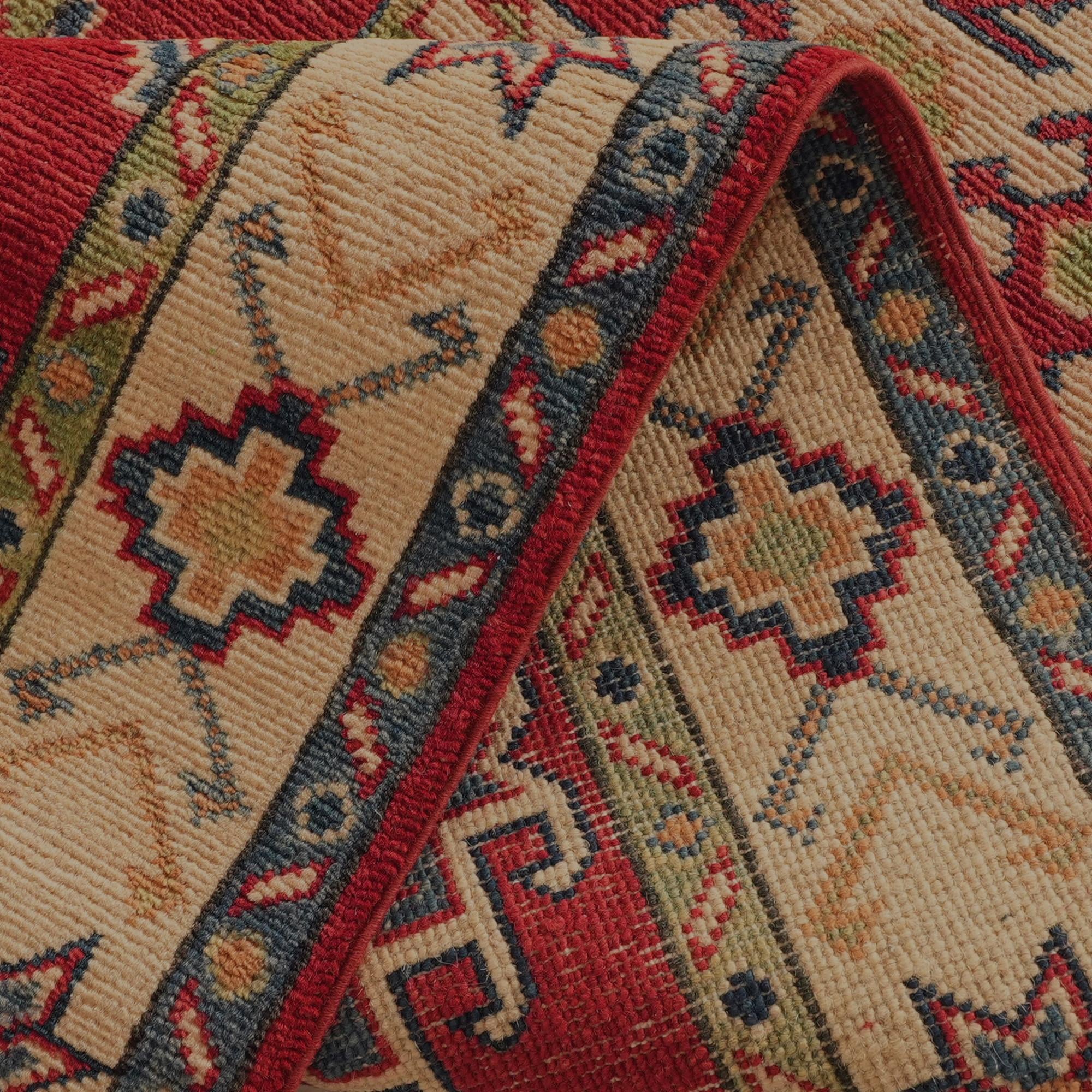 Detail image 7 of 9: 2' 8 x 15' 8 Hand Knotted Kazak Runner Rug