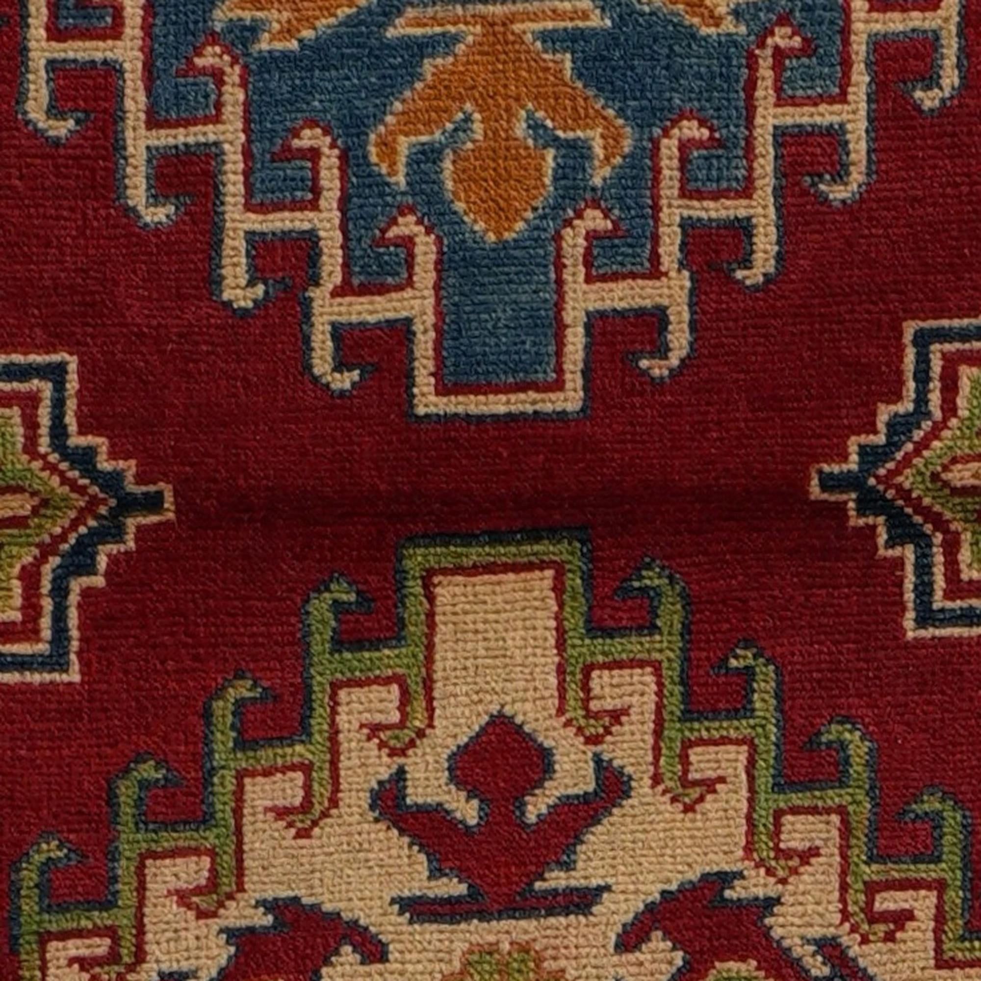 Detail image 9 of 9: 2' 8 x 15' 8 Hand Knotted Kazak Runner Rug