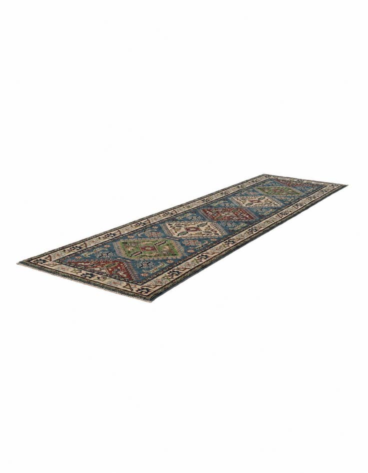 Detail image of 2' 8 x 9' 9 Hand Knotted Kazak Runner Rug