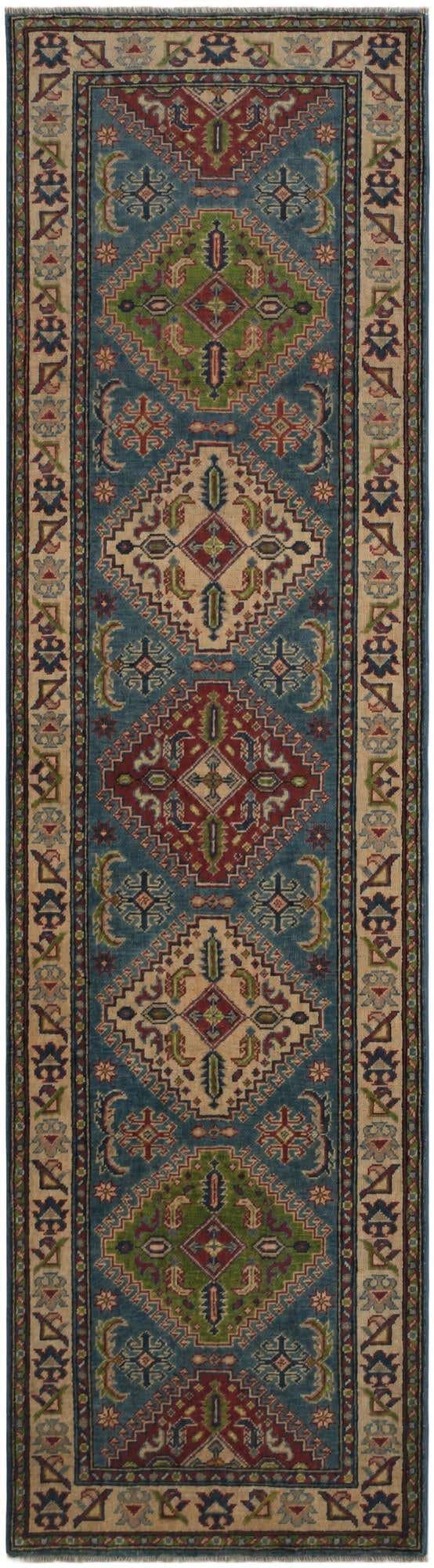 2' 8 x 9' 9 Hand Knotted Kazak Runner Rug