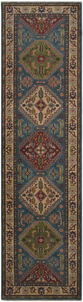 2' 8 x 9' 9 Hand Knotted Kazak Runner Rug