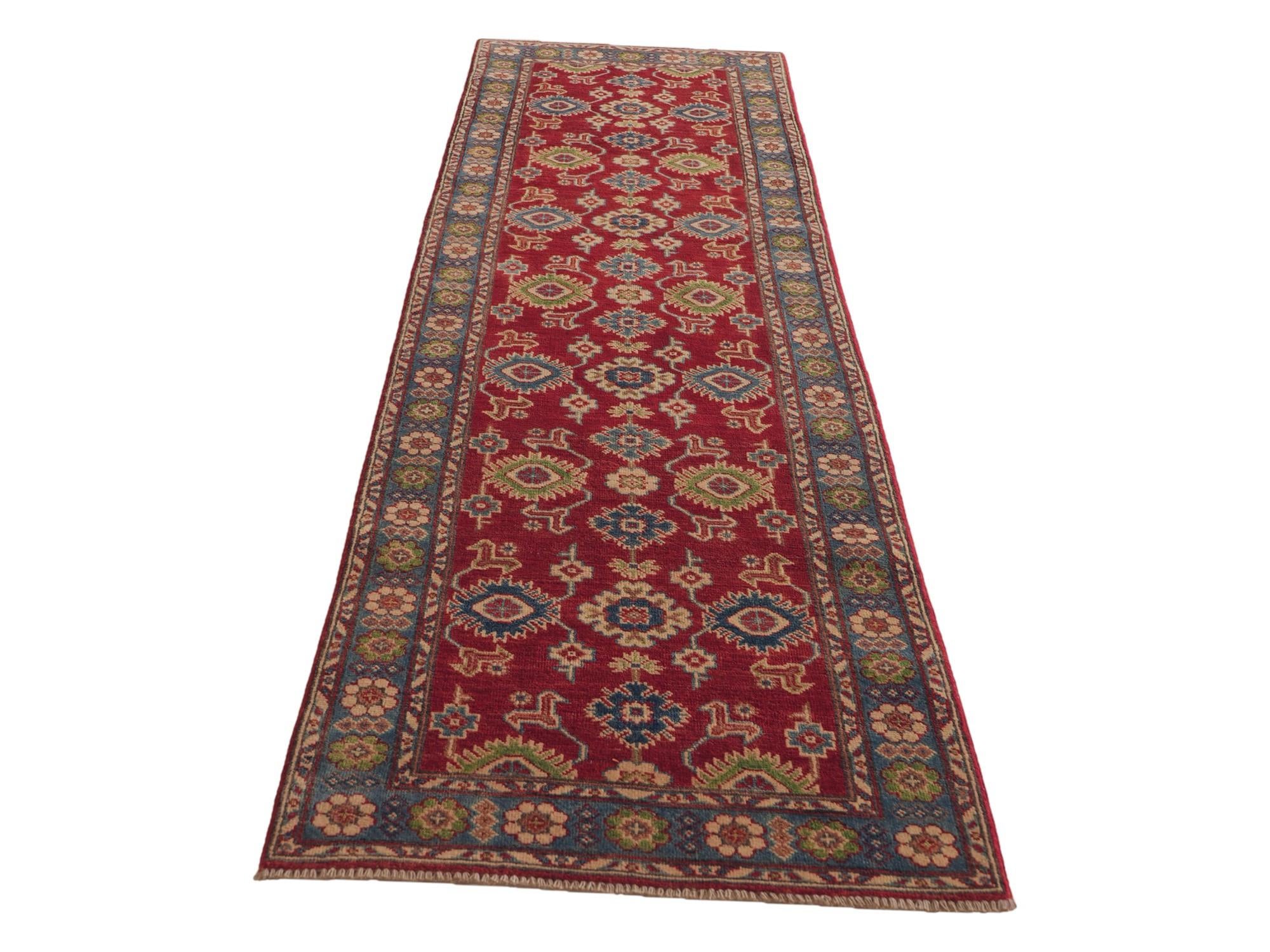 Detail image 5 of 11: 2' 8 x 9' 7 Hand Knotted Kazak Runner Rug