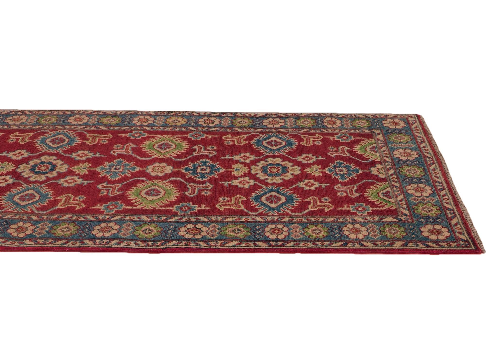 Detail image 6 of 11: 2' 8 x 9' 7 Hand Knotted Kazak Runner Rug