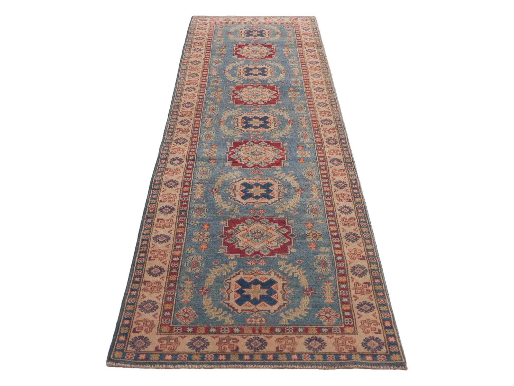 Detail image 5 of 12: 2' 7 x 10' 1 Hand Knotted Kazak Runner Rug