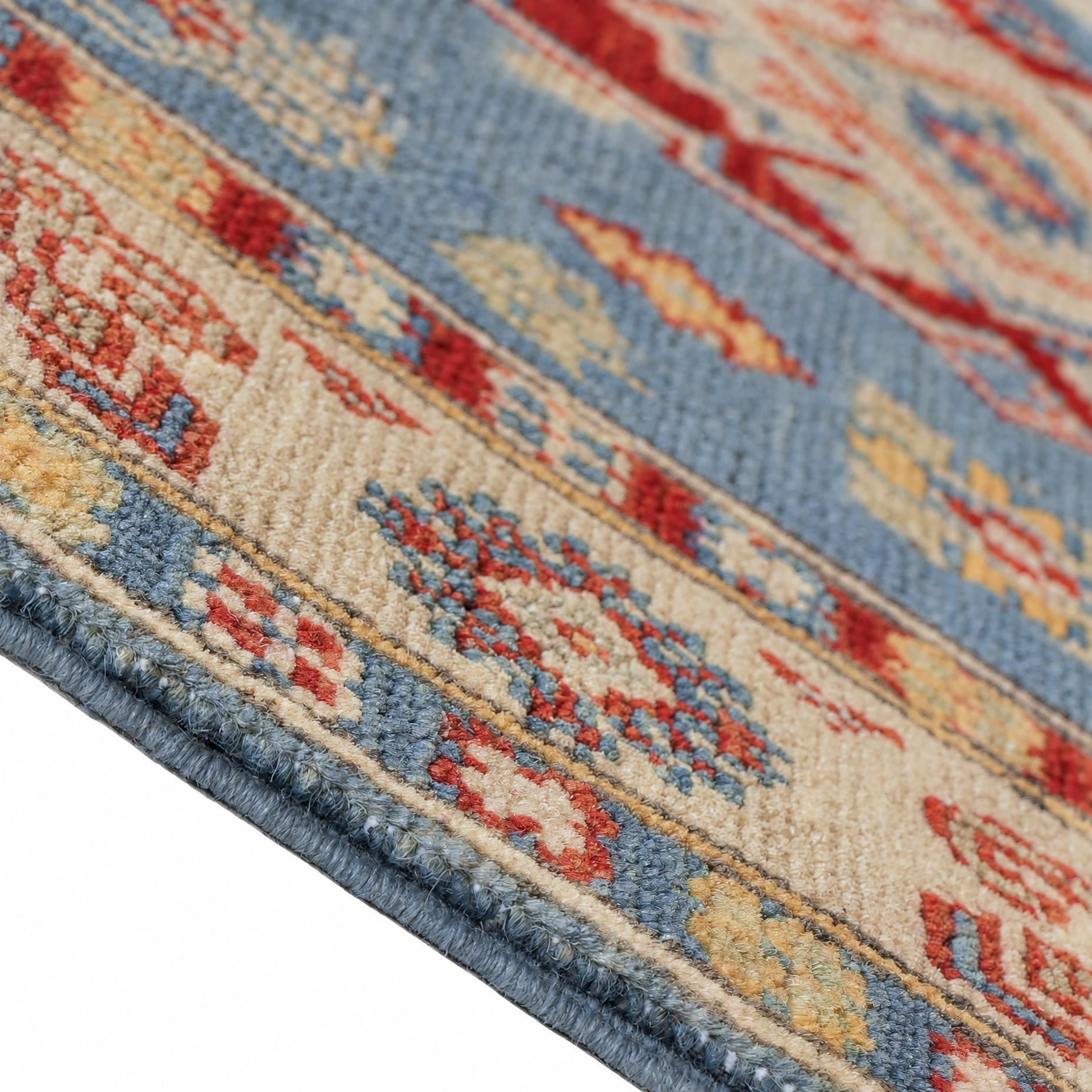 Detail image 8 of 12: 2' 7 x 10' 1 Hand Knotted Kazak Runner Rug