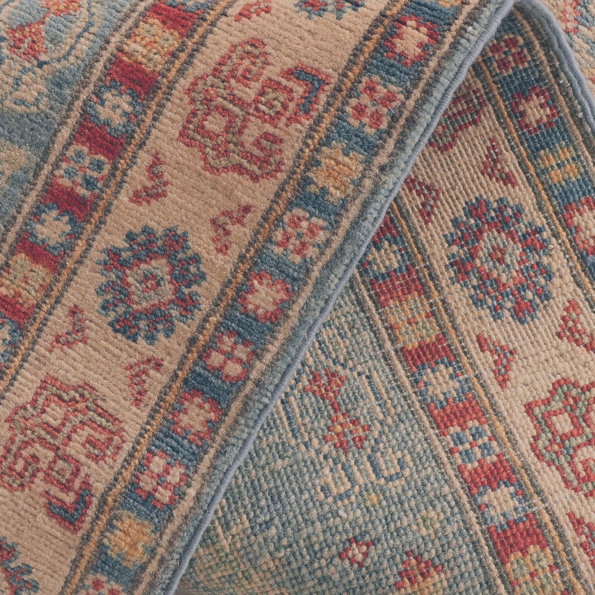 Detail image 9 of 12: 2' 7 x 10' 1 Hand Knotted Kazak Runner Rug