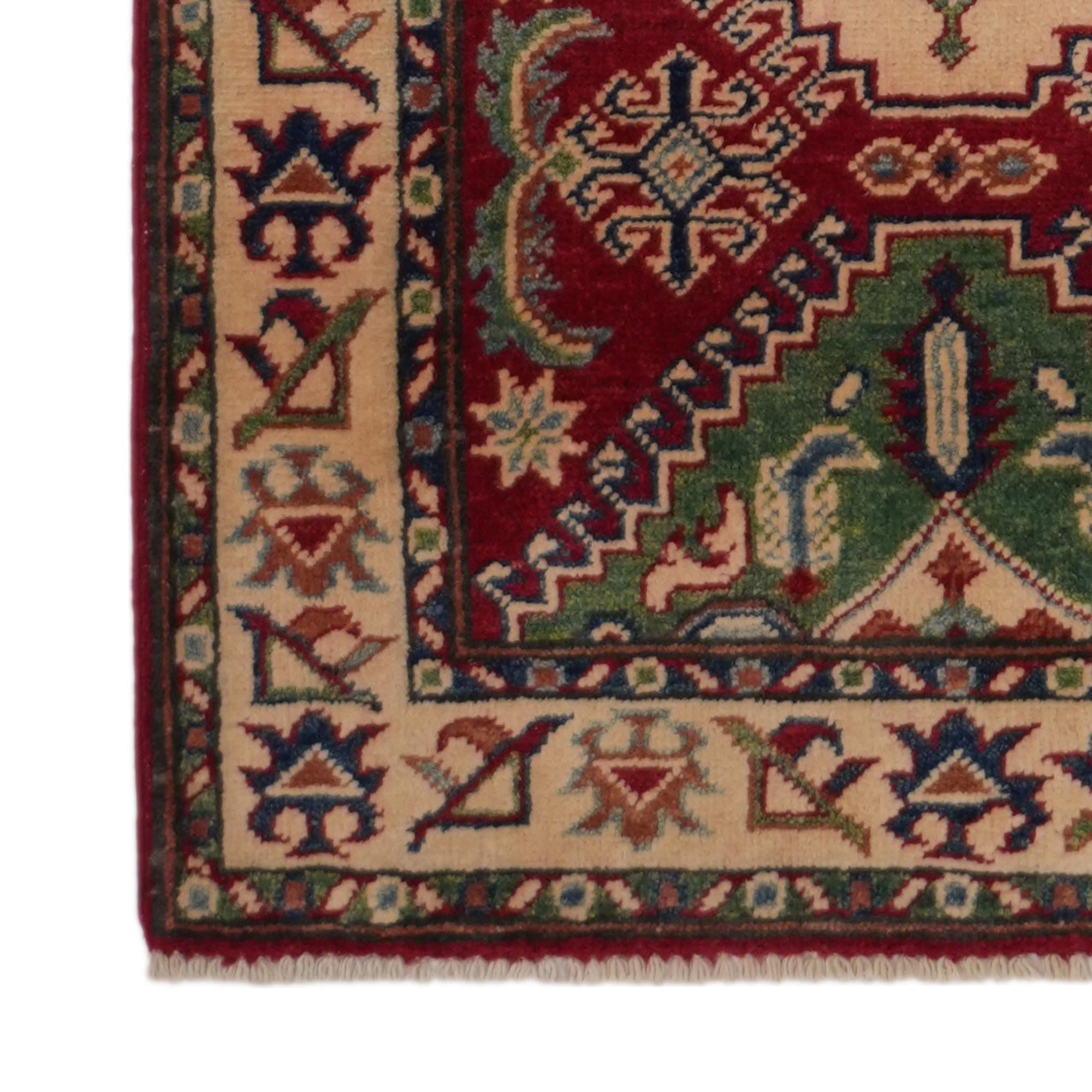 2' 6 x 9' 11 Hand Knotted Kazak Runner Rug