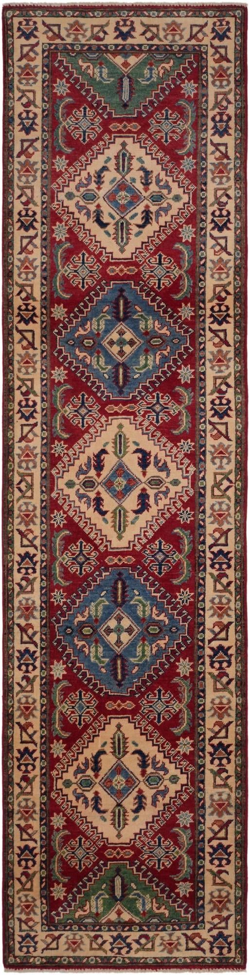 2' 6 x 9' 11 Hand Knotted Kazak Runner Rug