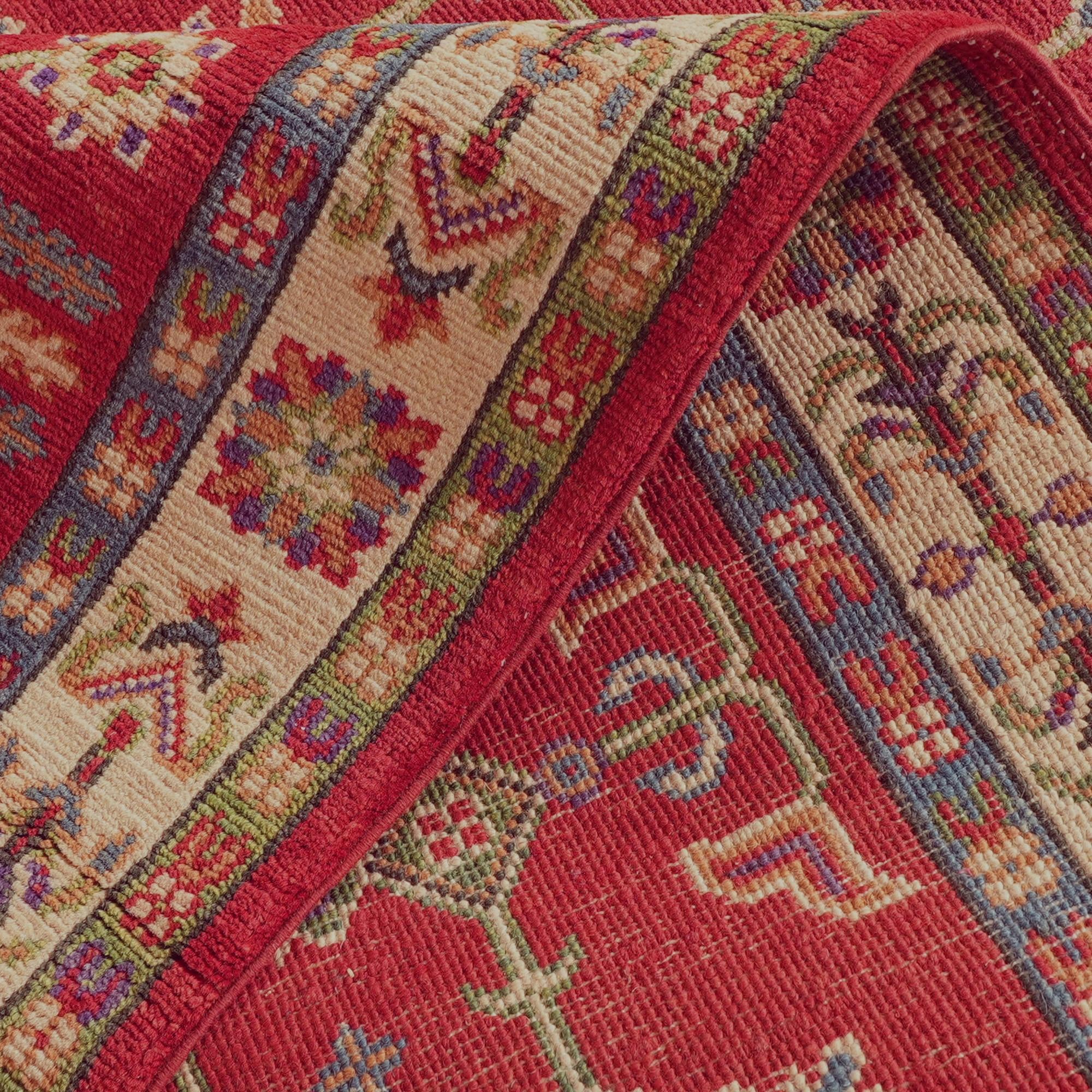 Detail image 9 of 11: 3' 11 x 10' Hand Knotted Kazak Runner Rug