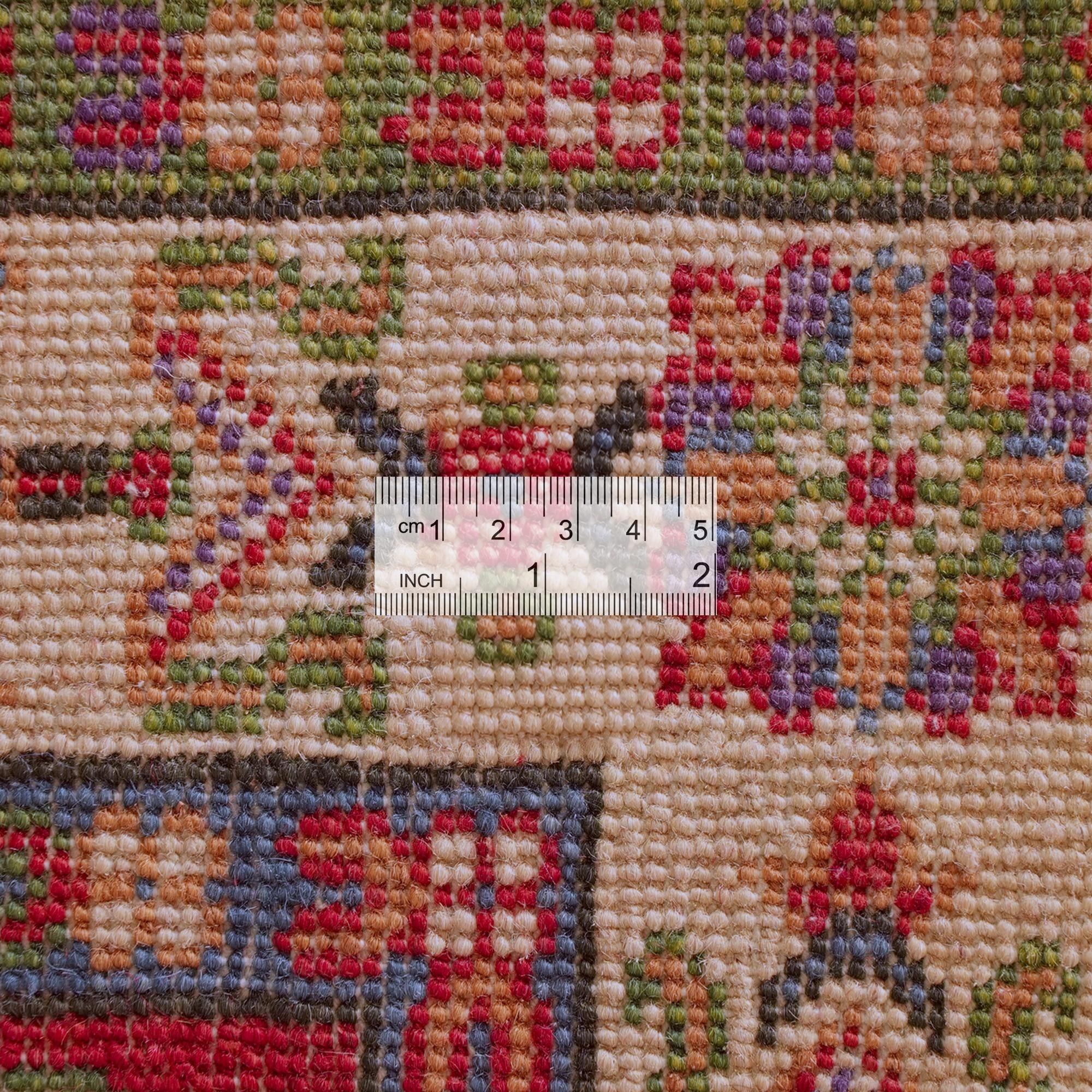 Detail image 10 of 11: 3' 11 x 10' Hand Knotted Kazak Runner Rug