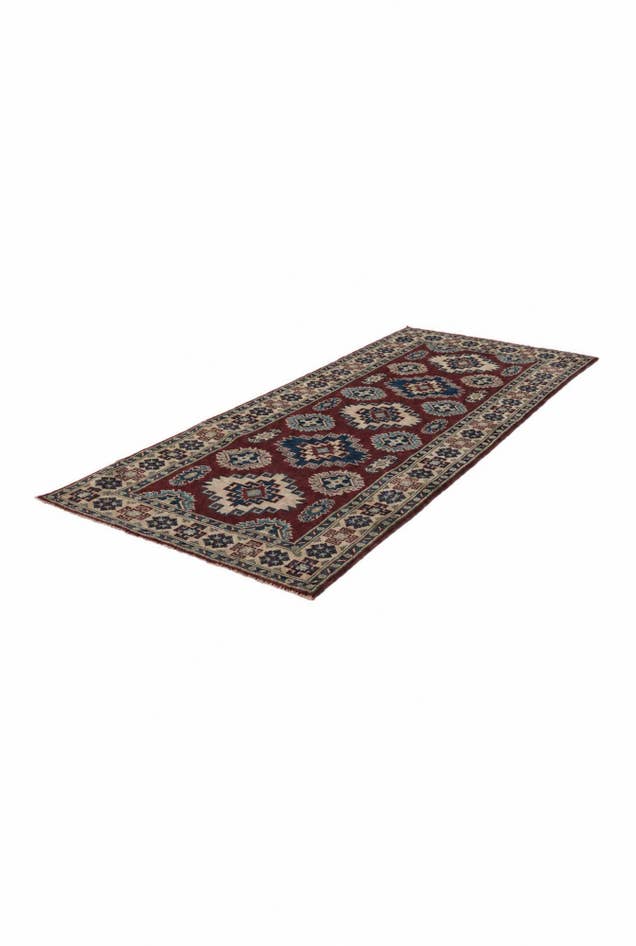 Detail image of 2' 8 x 6' 6 Hand Knotted Kazak Runner Rug