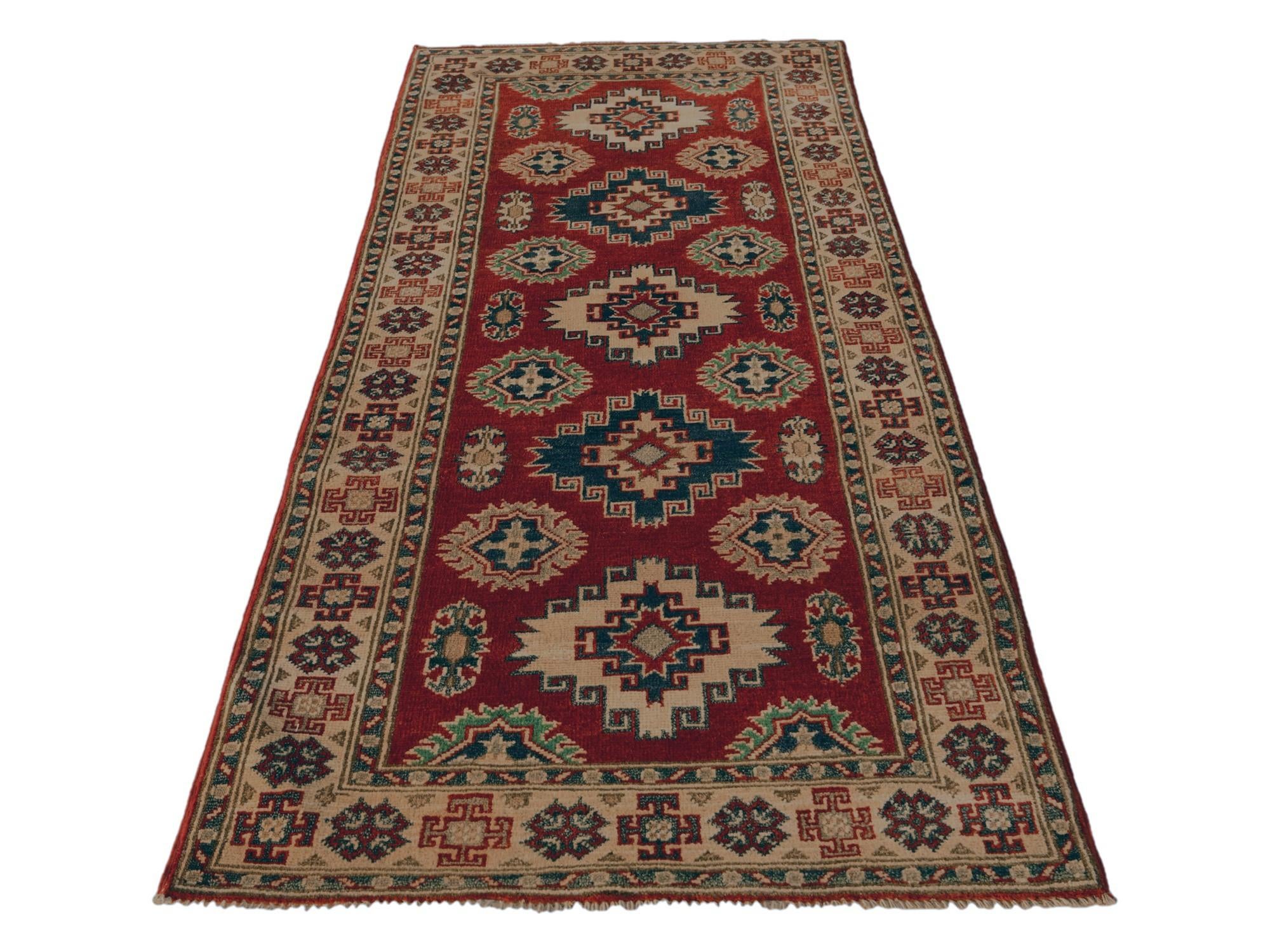 2' 8 x 6' 6 Hand Knotted Kazak Runner Rug